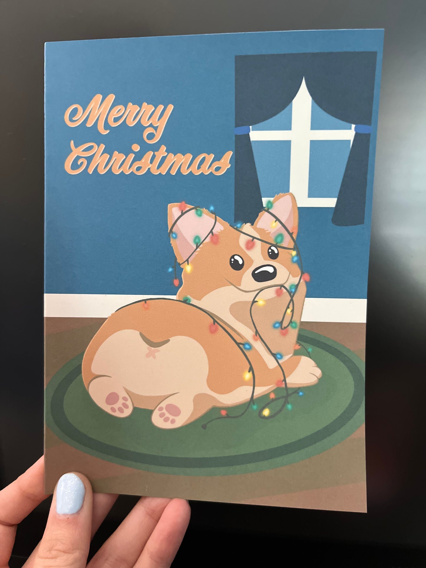 Merry Chirstmas Corgi Card