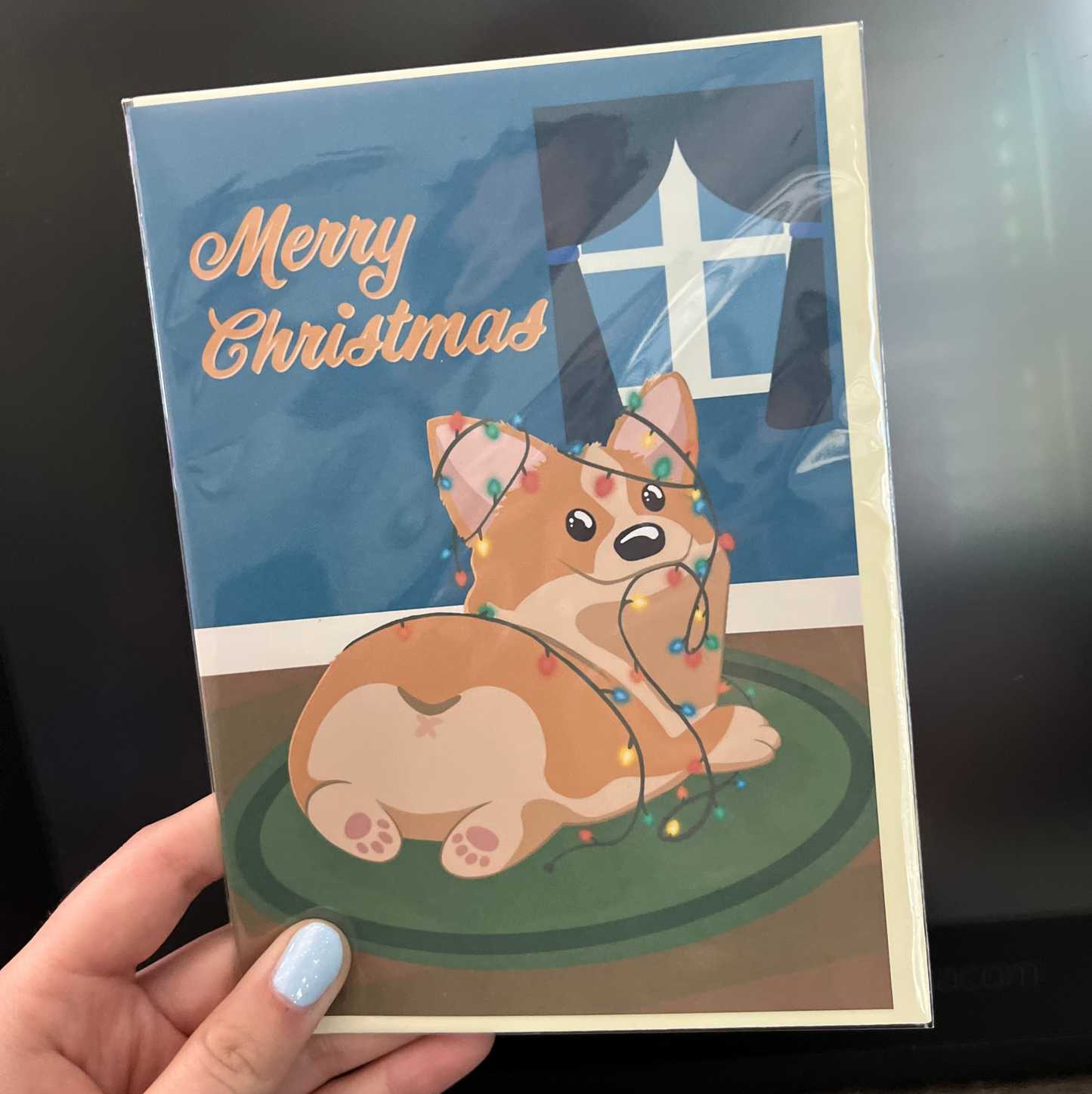 Merry Chirstmas Corgi Card