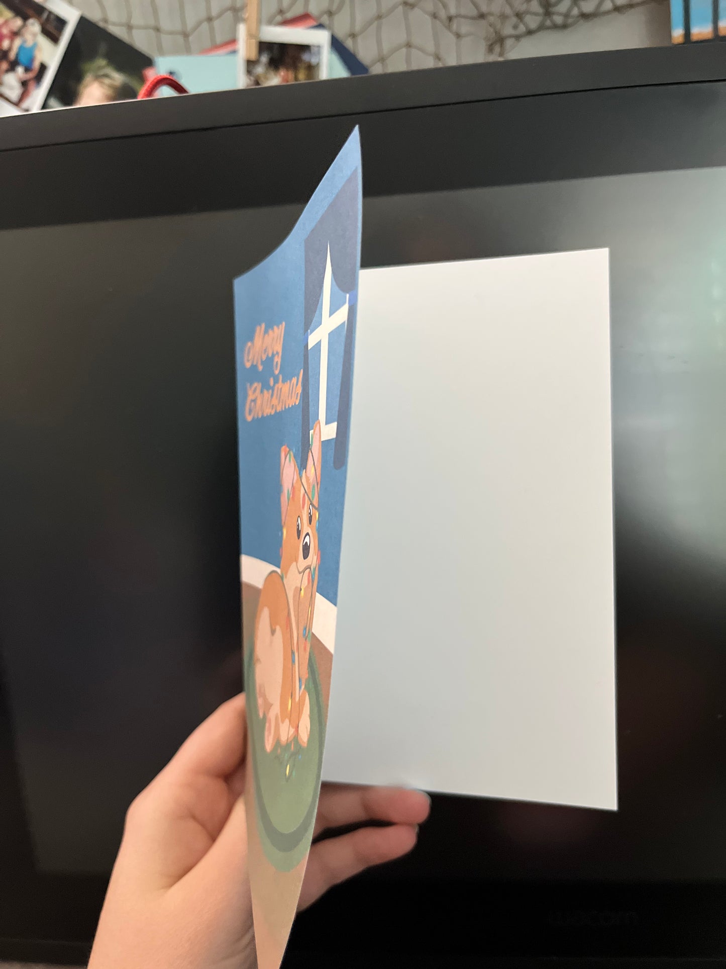 Merry Chirstmas Corgi Card