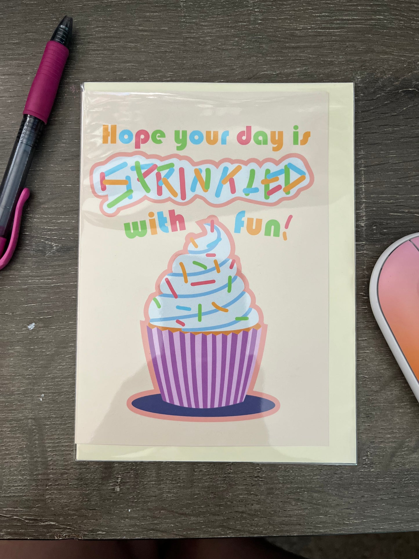Happy Birthday Cupcake Card