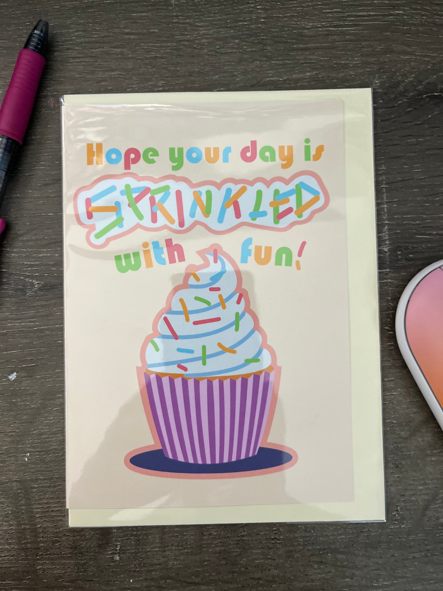Happy Birthday Cupcake Card