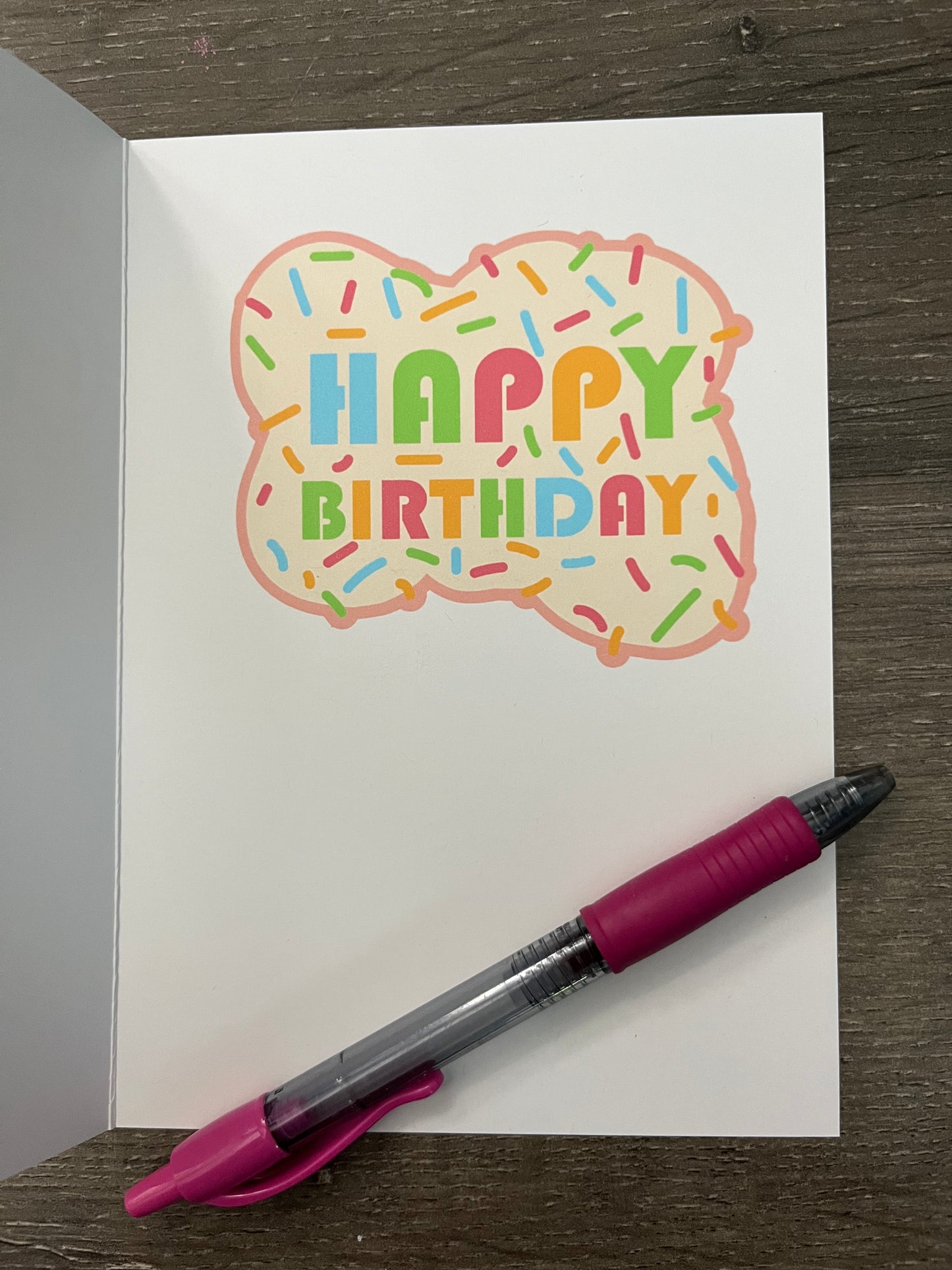 Happy Birthday Cupcake Card